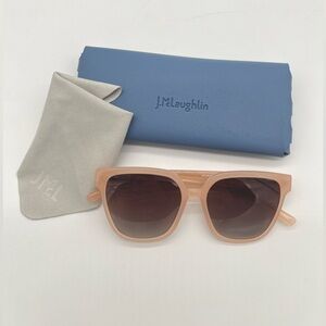 J.McLaughlin Aylin Sunglasses – Nude Frame Gradient Lenses Includes Case & Cloth
